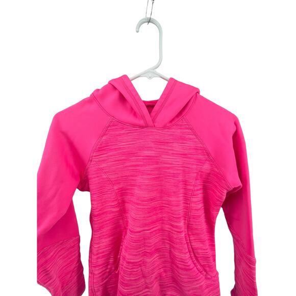BCG Girls Pink Static Pullover Hoodie Sweatshirt Youth Size Large - Picture 2 of 5